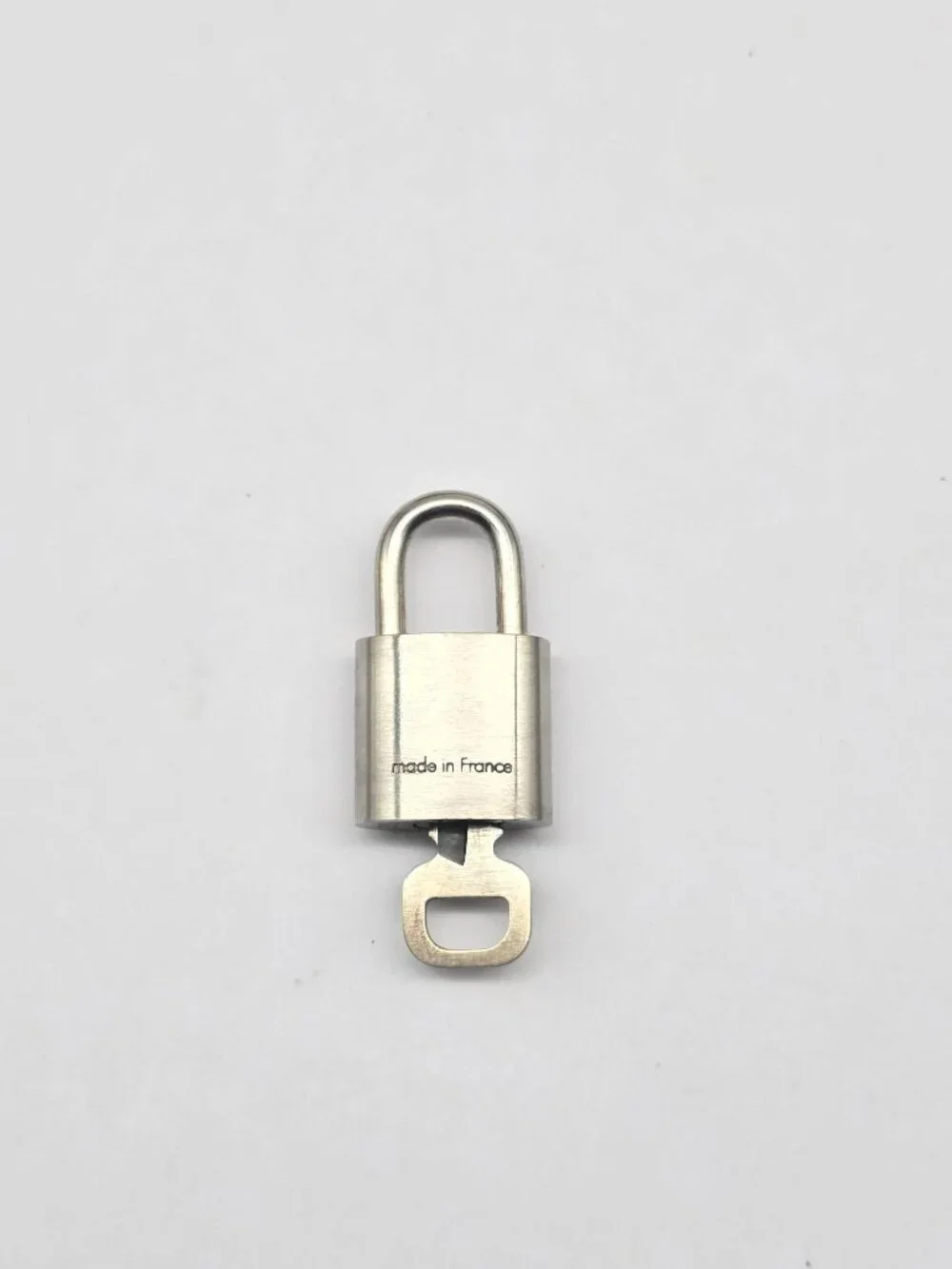 Authentic Louis Vuitton Silver Padlock & Key Set #309